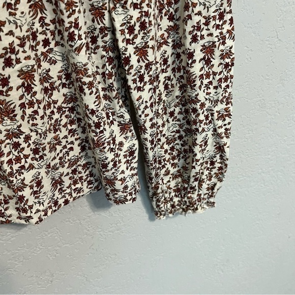 Lucky Brand Long Sleeve Floral Print Blouse - Picture 6 of 11